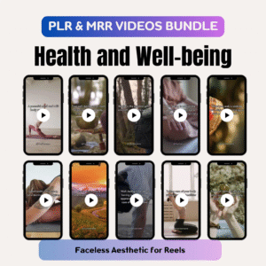 Health & Wellness Instagram Reels: Faceless Marketing Video Pack MRR
